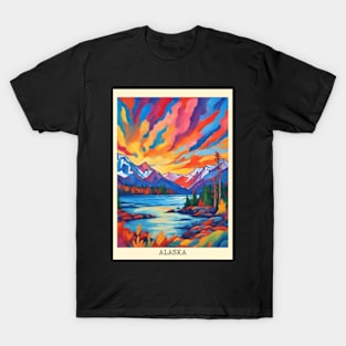 fauvism art of Alaska usa 6 T-Shirt